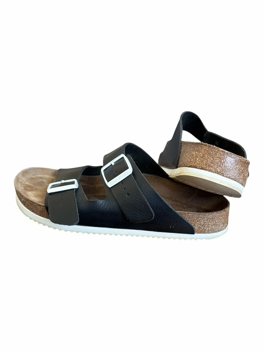 Birkenstock Arizona Black Leather Sandals 43 280 M10
